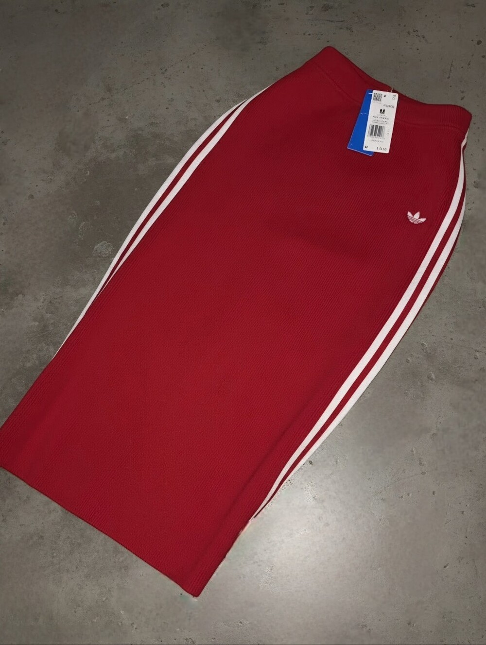 NWT Adidas Originals Knit Skirt | Better Scarlet, M - Picture 2 of 2